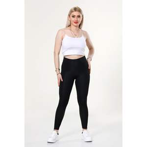 <b>High</b> Quality Women's <b>High</b>-<b>Waist</b> Seamless Yoga <b>Leggings</b> <b>with</b> <b>Tummy</b> <b>Control</b> Non-See-Through Gym Fitness Pants <b>with</b> Solid Pattern - Product Image 1