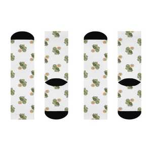 Chaussettes de sport en coton à motif de cactus personnalisé pour hommes et femmes Chaussettes à sublimation ODM respirantes Chaussettes amusantes personnalisées vente en gros - Product Image 3