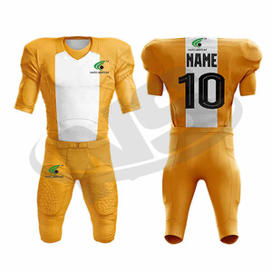 เสื้อเจอร์ซี่อเมริกันฟุตบอลชุดยูนิฟอร์มทีมคุณภาพพรีเมี่ยมพิมพ์ลายถ่ายเทความร้อนแบบกำหนดเองระบายอากาศสั้น - Product Image 4