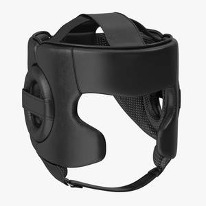 Shemax 2024 High Quality Custom Leather Boxing Helmet <b>Head</b> Guards Adjustable Safety <b>Training</b> for Martial Arts Boxing 2023 - Product Image 1