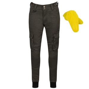 Pantalones de Motocicleta de Protección con Forro de Aramida Verde Oliva de Alta Resistencia, Pantalones con Protección de Rodilla Certificada - Product Image 2