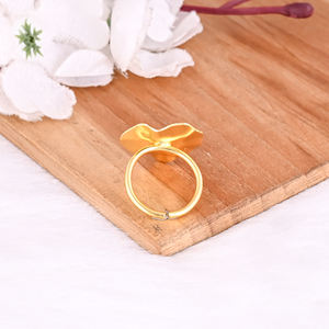 Laiton plaqué or jaune en gros Lot 25 paires réglable minimaliste à la main bague de créateur bague à la mode bijoux personnalisés - Product Image 3