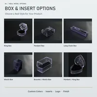 Emballage cadeau pour bijoux, petite boîte à bijoux en cuir de luxe pour bague, bracelet, collier, pendentif