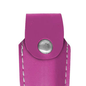 Mini étui en cuir pour spray au poivre, porte-clés, matériau PU souple, fermeture à pression, léger, porte-spray de sécurité pour sacs, ceintures et clés - Product Image 4