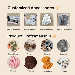 Latest Designs Daily Wear Women Stock Fashionable Elegant Fitted Pearl-Neckline Square-Collar Dress Buy <strong>Bulk</strong> <strong>Items</strong> for Resale - Product Image 5