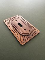 Plaque de couverture de prise murale en bois artisanal, style vintage |   Cache-prise décoratif en bois |   Décoration intérieure pour la maison et l'hôtel