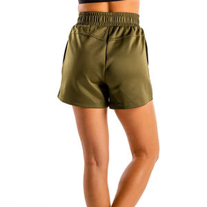 2024 dernier décontracté taille haute femmes Shorts tissu respirant conception de poche personnalisée les deux côtés lavé Technique poids léger - Product Image 2