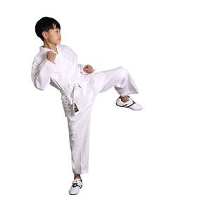 Venta caliente Unisex Karate Suit WKF Aprobado Ropa deportiva Logotipo personalizado y servicio OEM para niños en artes marciales - Product Image 4