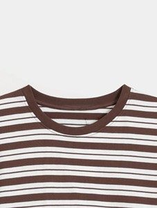 Vente en gros de t-shirt respirant à col rond confortable pour femmes coupe ample à manches courtes vêtements d'entraînement vêtements d'extérieur décontractés Style confort - Product Image 6