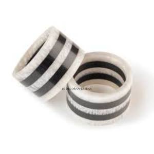 Black And White Color Unique Attractive Look Designer Round Shape Luxury <b>Napkin</b> Rings Elegant Look Hot Selling Table Decor - Product Image 1