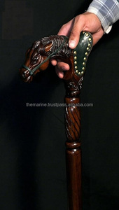 ไม้เท้าหัวม้าทำจากไม้แท้ ของขวัญสำหรับผู้ใหญ่ ผู้ชาย ผู้หญิง และสุภาพบุรุษ - Product Image 4