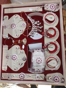 RAJPUT BRIDAL jewelry combo <b>silver</b> <b>set</b> for womans - Product Image 2