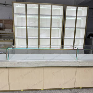 आधुनिक सफेद सोने के फ्रेम गहने प्रदर्शनी के लिए नेतृत्व वाली रोशनी के गहने प्रदर्शनी के साथ आधुनिक सफेद सोना - Product Image 3