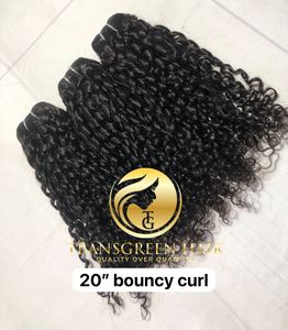 Vente en gros 20 ''paquets de cheveux alignés avec des cuticules vierges indiennes 100% extensions bouclées rebondissantes de qualité supérieure donneur unique brut 10A - Product Image 2