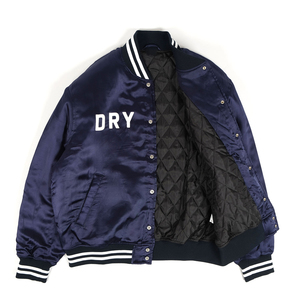 เสื้อแจ็กเก็ตเบสบอลวิทยาลัยสำหรับผู้ชายเสื้อแจ็คเก็ตเอวลอยหนังปักลายกำมะหยี่ - Product Image 2