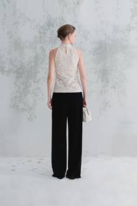 มาใหม่ล่าสุดกางเกงสตรีสไตล์หรูหราบรรจุที่กําหนดเอง Sei กางเกงขากว้างผ้าคุณภาพสูงไวท์เอนท์เวียดนามผู้ค้าส่ง - Product Image 4