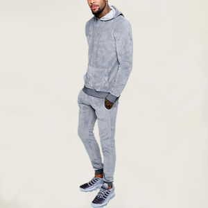 Custom Logo Men Tracksuits <b>Oversized</b> Fit Sweats Suit Men Training Wear Blank <b>Sweatpants</b> and Zip Up Hoodie Set for Men - Product Image 2
