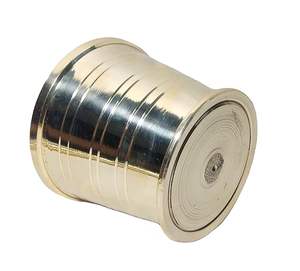 Mortero y pilón de latón de alta calidad con grabado y acabado pulido para moler café y especias manualmente, utensilios de cocina a precio económico. - Product Image 2