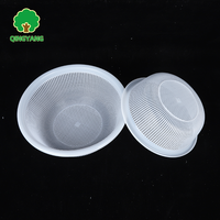 Panier en maille plastique réutilisable, petit organisateur rond pour le drainage des fruits et légumes