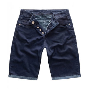 Short droit décontracté et robuste en denim 100% coton pour hommes bleus pour l'été et le printemps - Product Image 1