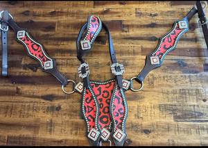 HOOF N TACK INTERNATIONAL Ensemble de clous en cuir occidental durable à forte demande Taille de couleur personnalisable Bridle Heavy Duty Breast Horse - Product Image 6