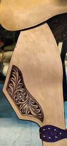 Silla de Montar Western de Cuero DD, Hecha a Mano, para Carreras de Caballos, Fabricada en India - Product Image 2