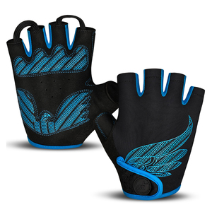 Gants de cyclisme de course personnalisés de meilleure qualité pour hommes et femmes, coussinet en cuir antidérapant demi-doigt, gants de cyclisme de sport originaux - Product Image 1