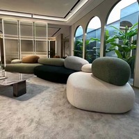 Sofá Japandi Reclinable Extra Grande, Elegante y Cómodo para Salas de Estar Modernas, Baños, Villas, Escuelas y Centros Comerciales