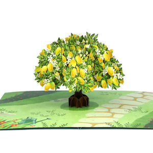 Venta al por mayor 3D flor árbol Pop Up tarjeta Vietnam venta al por mayor recuerdo para eventos especiales 3D Pop Up tarjeta de felicitación - Product Image 1