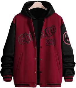 Mejor Venta de alta calidad de moda Jaket Travis Scot Letterman chaqueta de béisbol de manga de cuero Streetwear Varsity chaquetas para hombres - Product Image 6