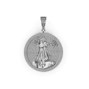 Factory Direct Custom iced American Liberty <b>Coin</b> Statement 925 Silver Moissanite Diamond Hip Hop Jewelry Fine <b>Pendants</b> & Charms - Product Image 1