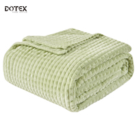 Couverture en flanelle jacquard 100% polyester écologique, douce et confortable, design 3D, tricotée, literie pour la maison et les voyages, toutes saisons, vente en gros