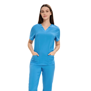 Vaslcare Uniformes de Hospital Personalizados para Mujer, Uniforme de Lona, Transpirable, Transpirable - Product Image 1