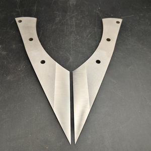 Lame brute en acier Damas faite à la main, couteau de camping forgé à la main, OEM disponible - Product Image 5