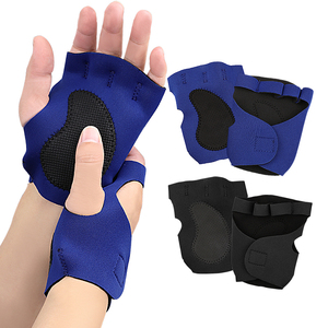 <b>Half</b> Finger Lightweight Polyester Gym Fitness Gloves Adjustable Wrist Strap Non <b>Slip</b> Breathable Training Weight Lifting Unisex - Product Image 2