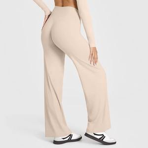 Pantalones de Yoga de Cintura Alta Elástica, de Secado Rápido, con Efecto Levanta Glúteos, para Hacer Ejercicio, de Nailon y Elastano, Talla Grande XL, para Mujer - Product Image 2