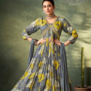 Costume Sharara de travail de broderie de fil de rayonne lourd de dernier concepteur par Fab Zone - Product Image 2