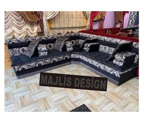 Sofá Marroquí Sedari, Jalsa Marroquí, Salón Marroquí, Lujoso Conjunto de Sofás en Forma de U, Conjunto de Sofás de Madera, Solo Enviamos Este Producto a Europa - Product Image 1