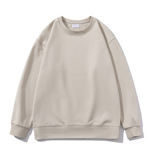 Women's Custom Crop Sweatshirt Soft Cotton <b>Fleece</b> Crewneck Pullover Winter Cropped Hoodies Embroidered Printed Designs <b>Brown</b> - Product Image 1