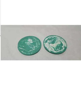 Sous-verres en résine de style vintage écologiques de qualité supérieure pour Noël avec bordure personnalisable pour la maison, l'hôtel, le restaurant - Product Image 4