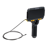 Endoscope portable TF600 Caméra d'inspection à objectif unique articulée à 4 voies à 360 ° Tête de caméra 6.5mm Câble 1.55m