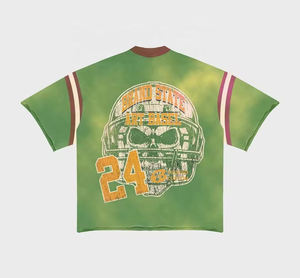 Y2K Streetwear Cropped Boxy <b>Fit</b> <b>T</b> <b>Shirt</b> for Men Oversized Heavyweight Cotton Boxy Crop Tee Custom Screen Print Men <b>T</b> <b>Shirt</b> - Product Image 3