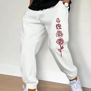 Pantalon de survêtement taille haute en toile extensible confortable pour homme Pantalon de tous les jours avec ceinture élastique et poches braguette à fermeture éclair Taille XL - Product Image 6