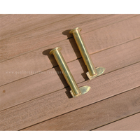 Meilleure vente Table d'appoint pliante en bois de teck portable et légère pour jardin extérieur/plage