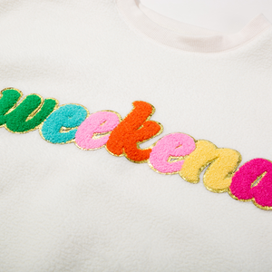 เสื้อสเวตเตอร์สวมหัวแขนยาวผ้าฟลีซลำลองสำหรับผู้หญิงสำหรับฤดูหนาวโลโก้ด้านหน้าตามสั่ง - Product Image 4