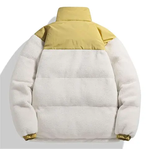 <b>Men</b> Casual Wear <b>Canvas</b> Puffer <b>Jacket</b> High Street Style Stand Collar Twin Pocket Customized Color Hoodie <b>Jackets</b> - Product Image 2
