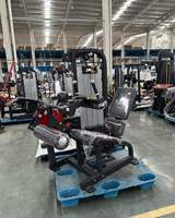 Máquina de Press de Pecho Vertical Comercial con Pila de Pesas de 70 kg, Equipo de Entrenamiento de Fuerza Sentado para Gimnasio Comercial