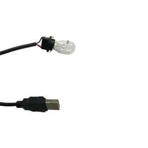 T25 전구 커넥터가 있는 M15 소켓 USB 케이블