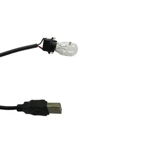 כבל USB שקע M25 עם מחבר נורה T15