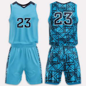 Ensemble de maillots de basket-ball de haute qualité impression personnalisée entraînement par équipe sportive hommes uniforme de pratique réversible de basket-ball - Product Image 2